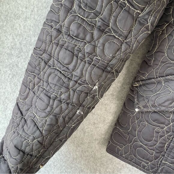 Womens Kerrits Quilted Equestrian Lightly Insulated Gray Jacket sz. Medium #AD - Picture 6 of 12